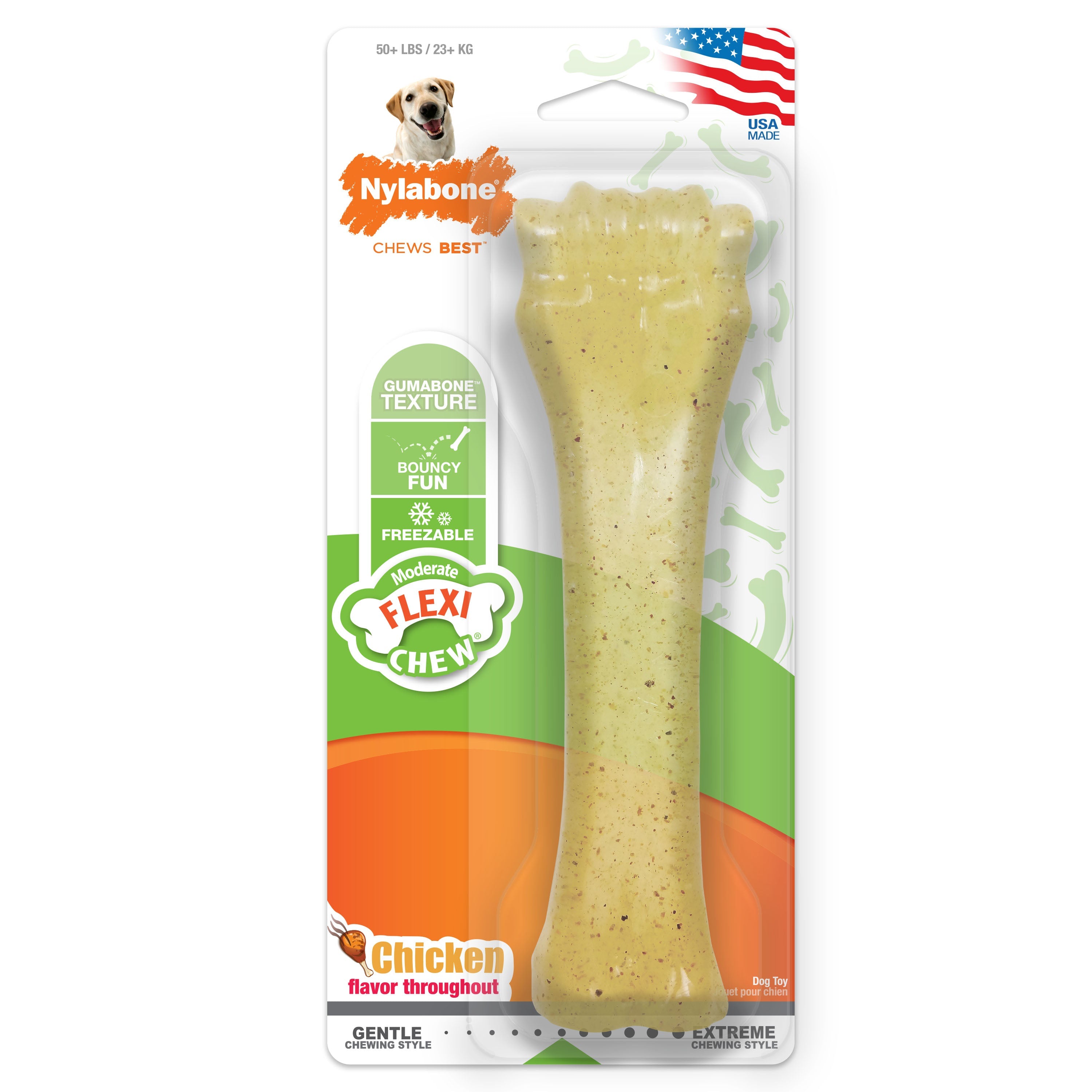 Nylabone Moderate Chew Chicken Chew Toy Chicken, 1ea/XL/Souper  50 Lbs. 1 ct