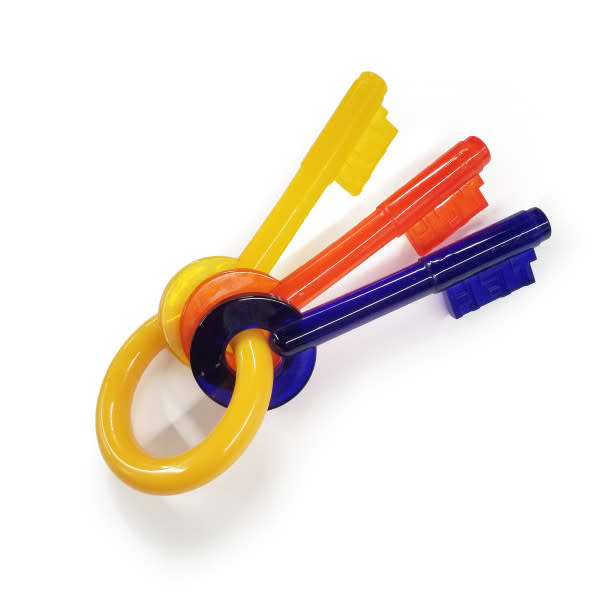 Nylabone Just for Puppies Teething Chew Toy Keys Bacon, 1ea/XS/Petite  Up To 15 Lbs. 1 ct