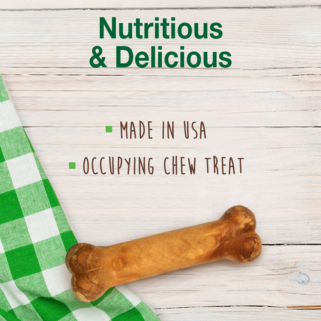 Nylabone Healthy Edibles AllNatural Long Lasting Puppy Chew Treats Turkey  Sweet Potato, 1ea/SMall/Regular  Up To 25 Ibs. 3 ct