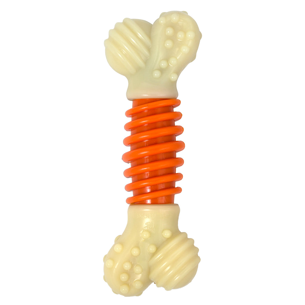 Nylabone PRO Action Dental Power Chew Durable Dog Toy Bacon, Orange, 1ea/Large/Giant  Up To 50 Lbs. 1 ct