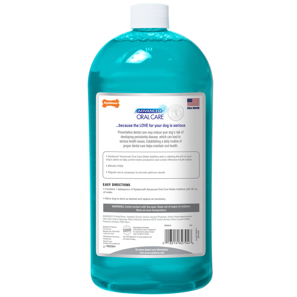 Nylabone Advanced Oral Care Water Additive for Dogs Original, 1ea/32 oz 1 ct