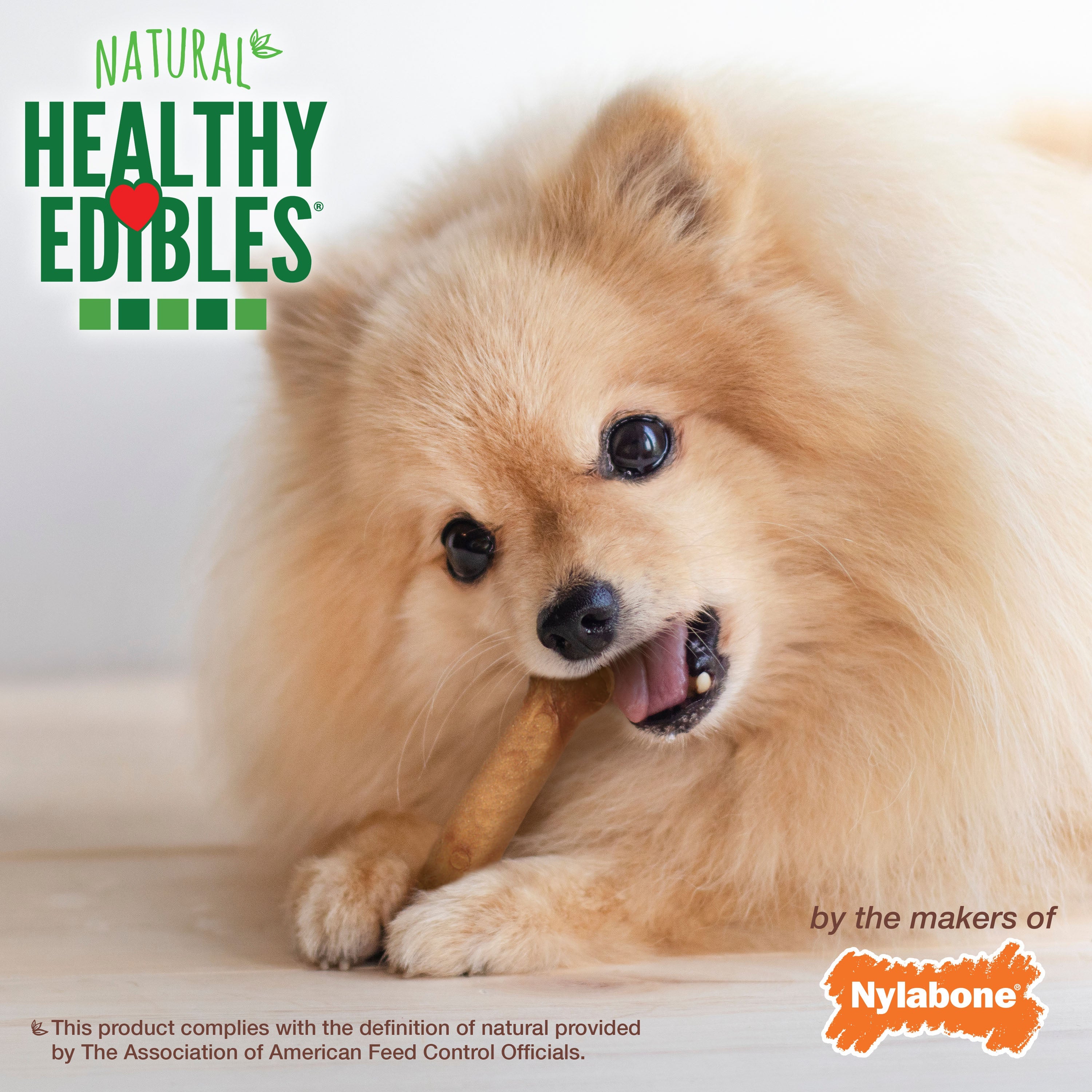 Nylabone Healthy Edibles AllNatural Long Lasting Chew Treats Roast Beef  Chicken, 1ea/XS/Petite  Up To 15 Lbs. 8 ct