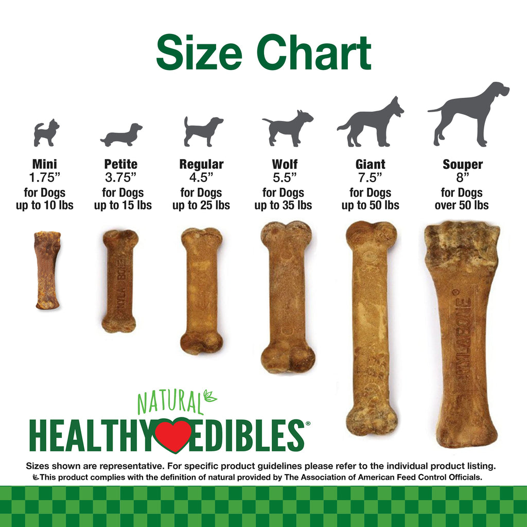 Nylabone Healthy Edibles AllNatural Long Lasting Chew Treats Chicken, 1ea/XS/Petite  Up To 15 Lbs. 8 ct