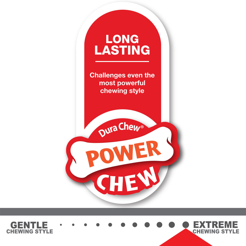 Nylabone Flavor Frenzy Power Chew Durable Dog Chew Toy Philly Cheesesteak, 1ea/XL/Souper  50 Lbs. 1 ct