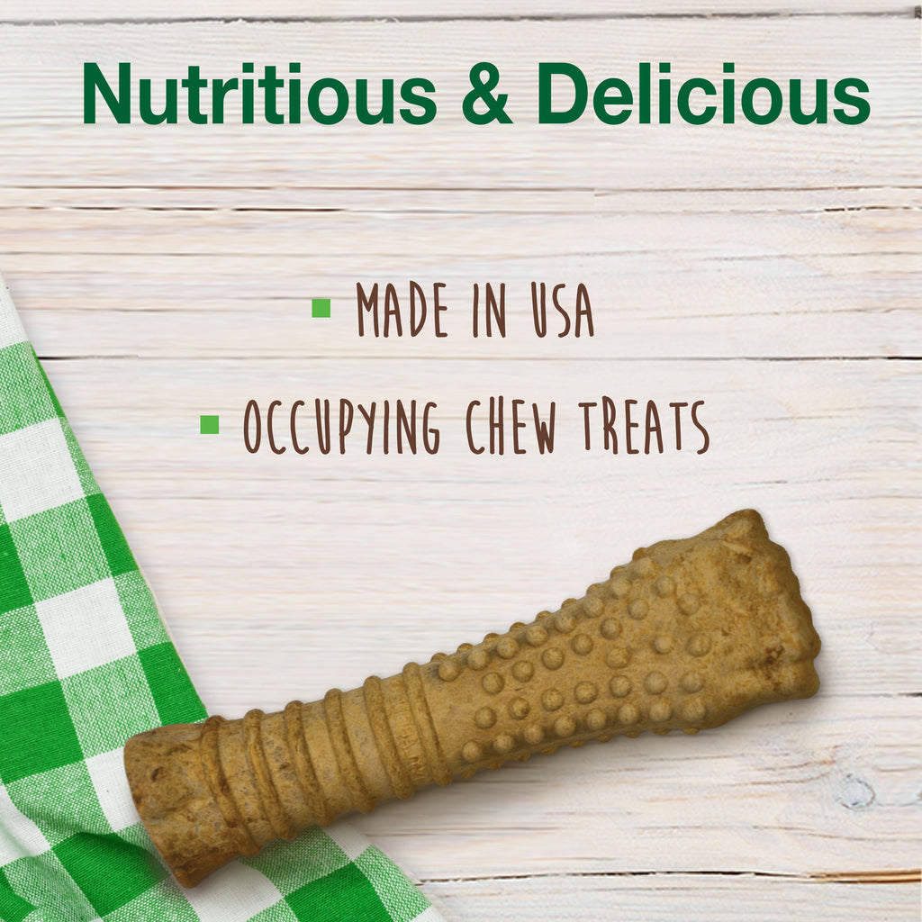 Nylabone Healthy Edibles AllNatural Long Lasting Chew Treats 1 Count, Peanut Butter, 1ea/XL/Souper  50 Lbs. 1 ct