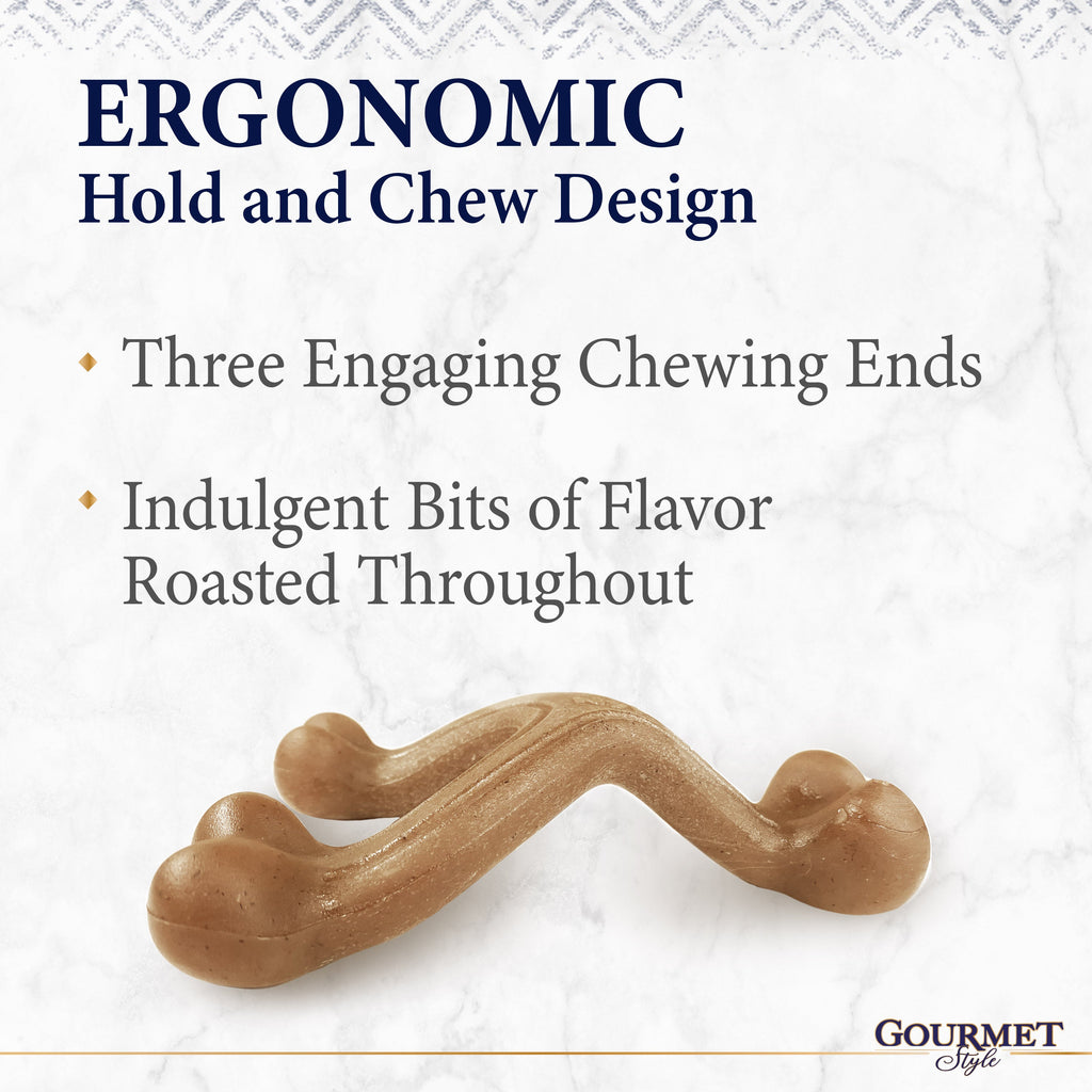 Nylabone Gourmet Style Strong Chew Wishbone Dog Chew Toy Chicken, 1ea/Large/Giant  Up To 50 Lbs. 1 ct