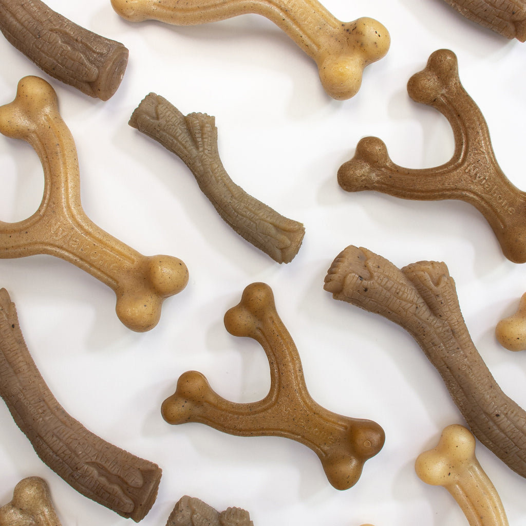 Nylabone Gourmet Style Strong Chew Wishbone Dog Chew Toy Bacon, 1ea/Large/Giant  Up To 50 Lbs. 1 ct