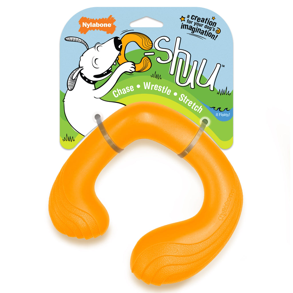 Nylabone Creative Play C-Shuu Dog Chase Toy Orange Large/Giant - Up To 50 Lbs. (1 ct)