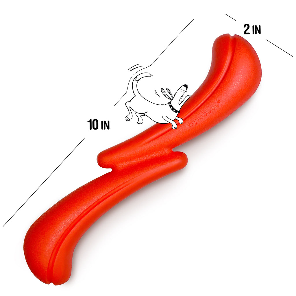 Nylabone Creative Play Stik-GO Dog Fetch Toy Red Large/Giant - Up To 50 Lbs. (1 ct)