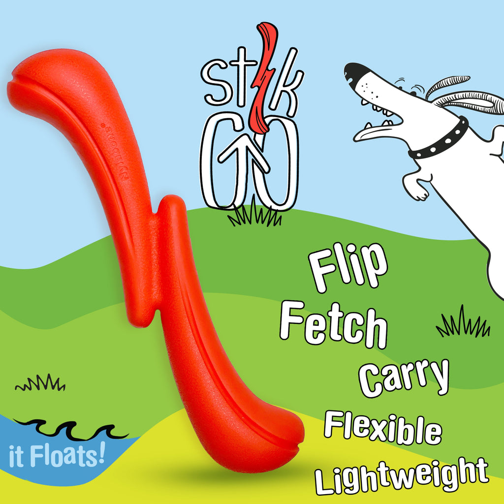 Nylabone Creative Play Stik-GO Dog Fetch Toy Red Large/Giant - Up To 50 Lbs. (1 ct)
