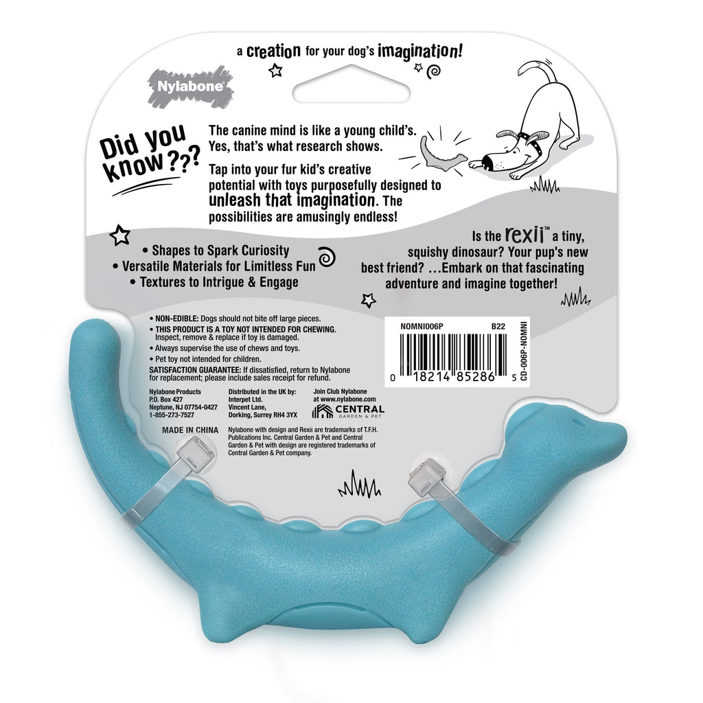 Nylabone Creative Play Rexii Interactive Dog Toy Blue, 1ea/SMall/Regular  Up To 25 Ibs. 1 ct