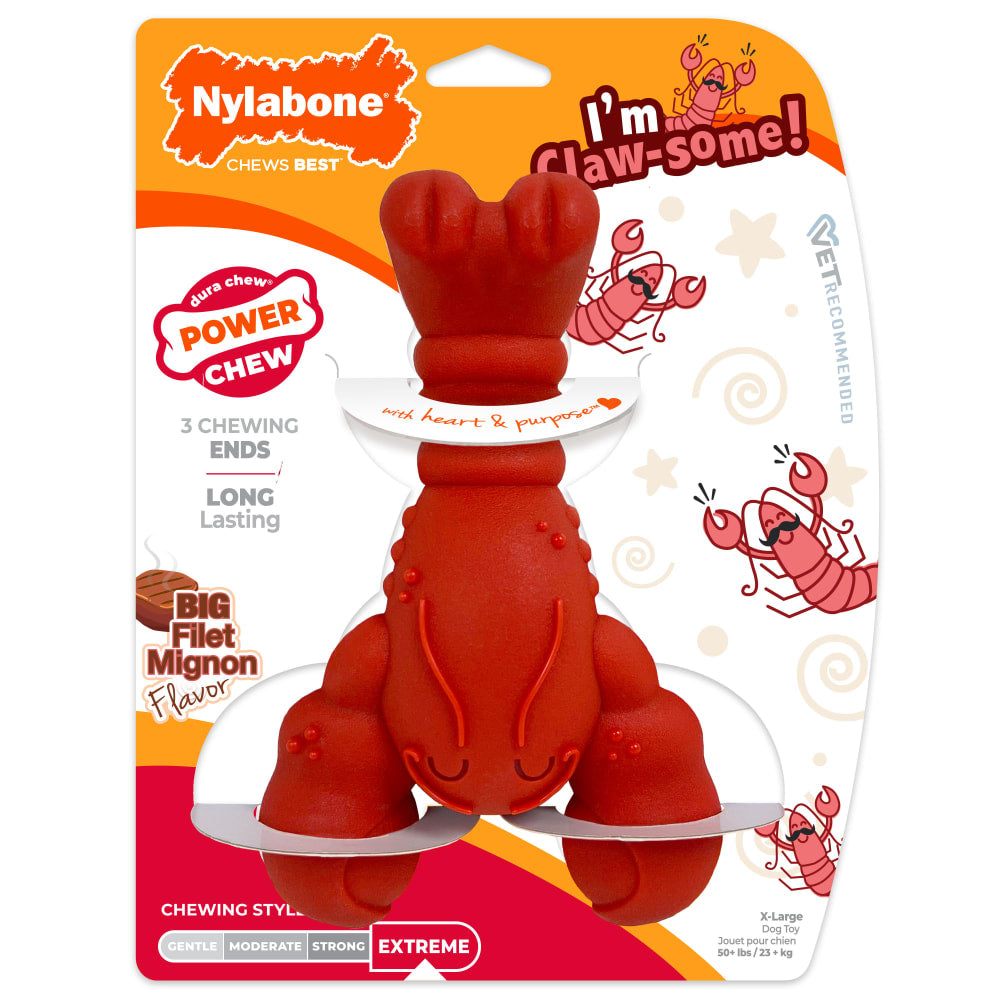 Power Chew Lobster Dog Chew Toy X-Large/Souper - 50+ lbs.