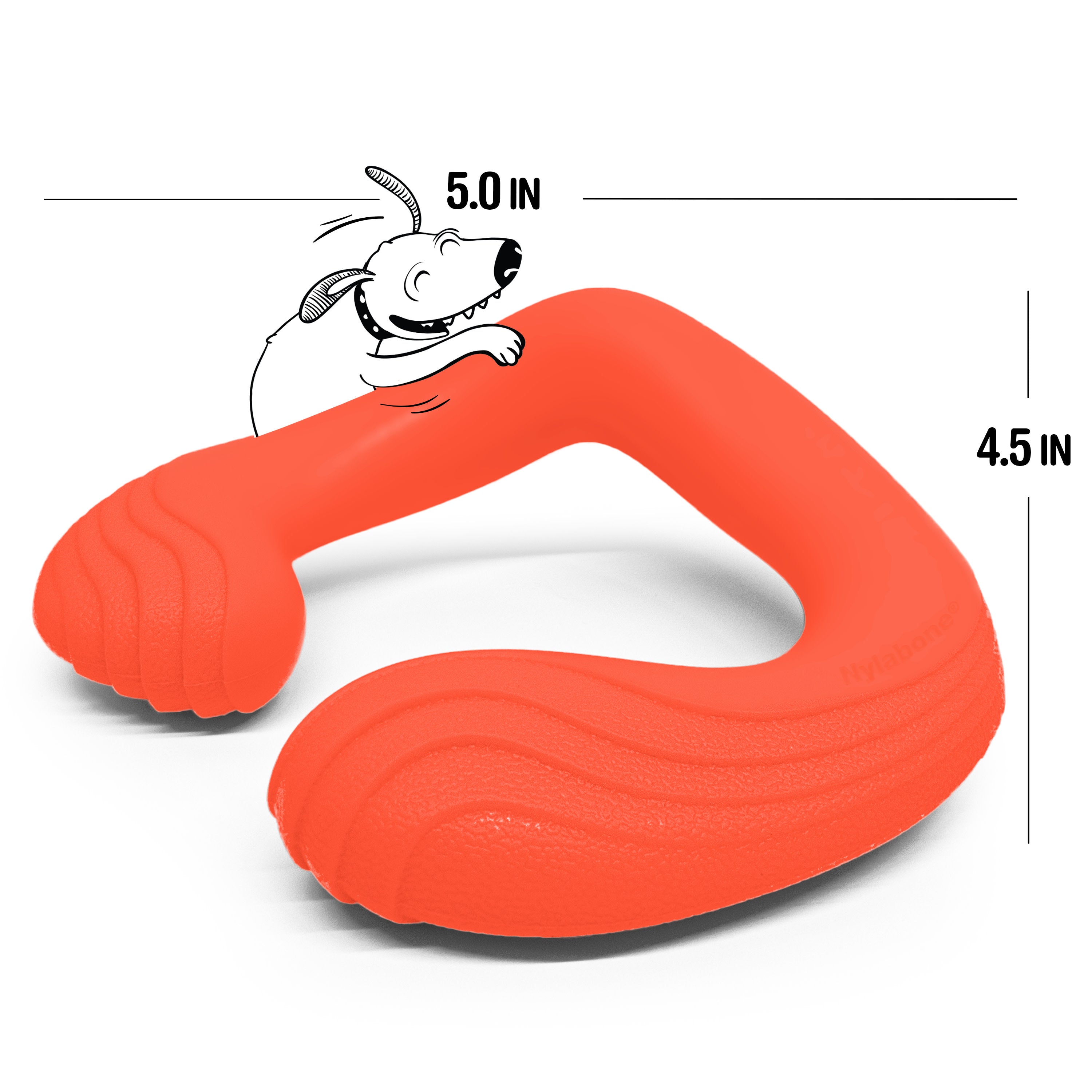 Nylabone Creative Play C-Shuu Dog Chase Toy Red Small/Regular - Up To 25 Ibs. (1 ct)
