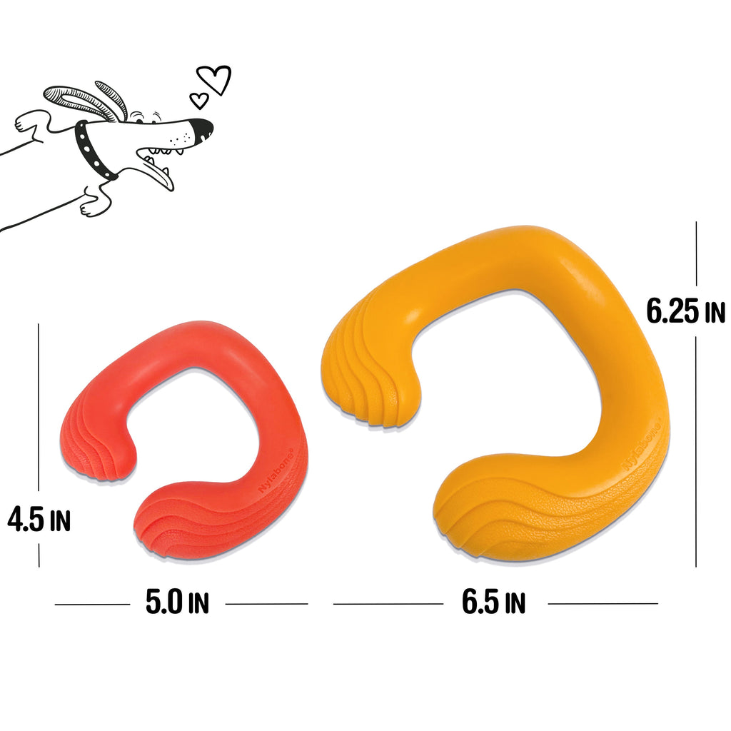 Nylabone Creative Play C-Shuu Dog Chase Toy Red Small/Regular - Up To 25 Ibs. (1 ct)