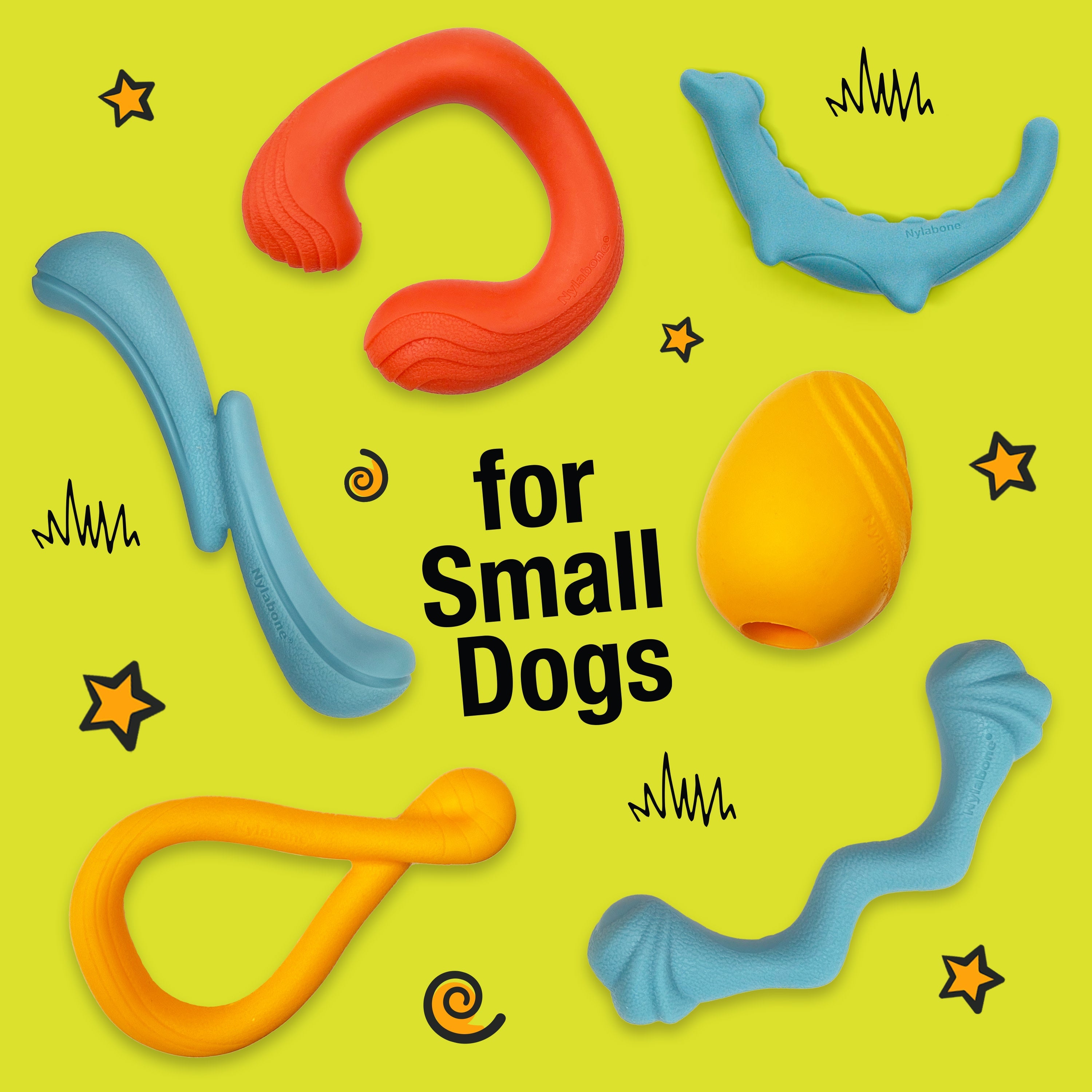 Nylabone Creative Play Eggi Dog Treat Toy Orange Small/Regular - Up To 25 Ibs. (1 ct)