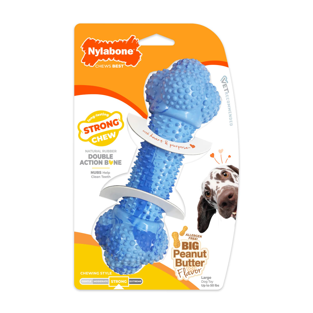 Strong Chew Double Action Bone Dog Chew Toy Large/Giant - Up to 50 lbs.