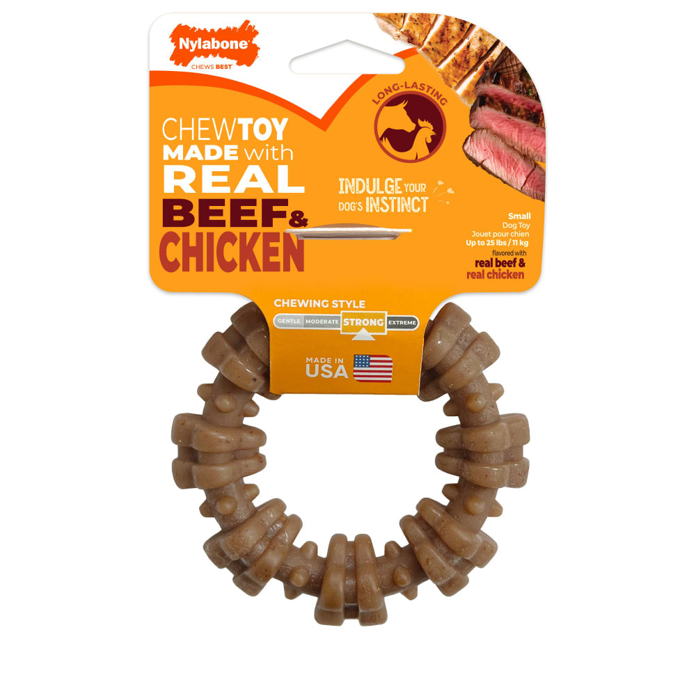 Strong Chew Textured Ring Dog Chew Toy Small/Regular - Up to 25 lbs.