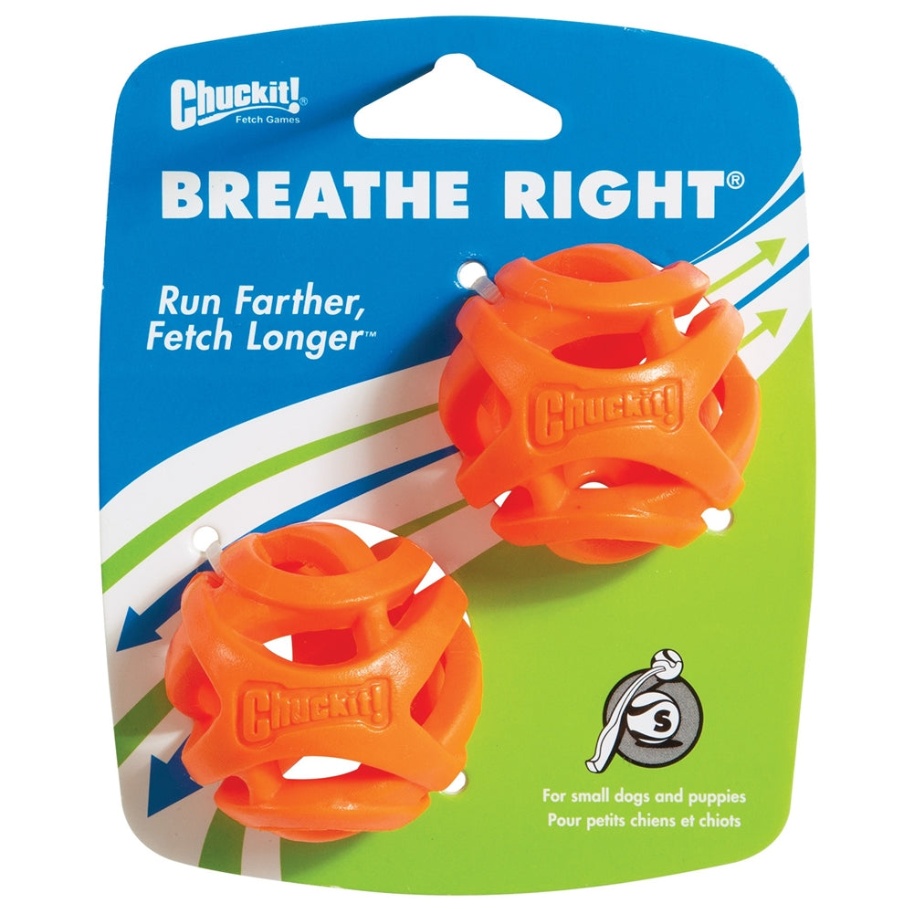 Chuckit! Air Fetch Dog Toy Ball Orange 2pk SM 2"