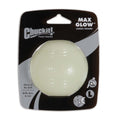 Chuckit! Max Glow Ball Dog Toy White LG