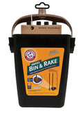 Arm & Hammer Swivel Bin & Rake Black 1ea/One Size