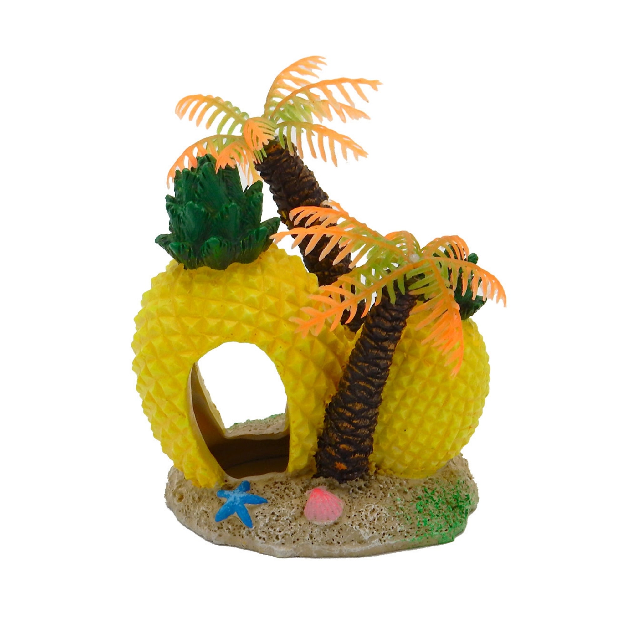 Blue Ribbon Pet Products Exotic Environments Pineapple Island Hideaway Aquarium Ornament Small