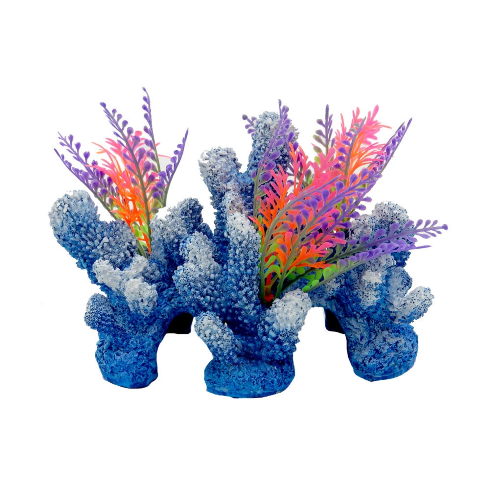 Blue Ribbon Pet Products Exotic Environments Rainbow Coral Reef w/Caves Aquarium Ornament Small