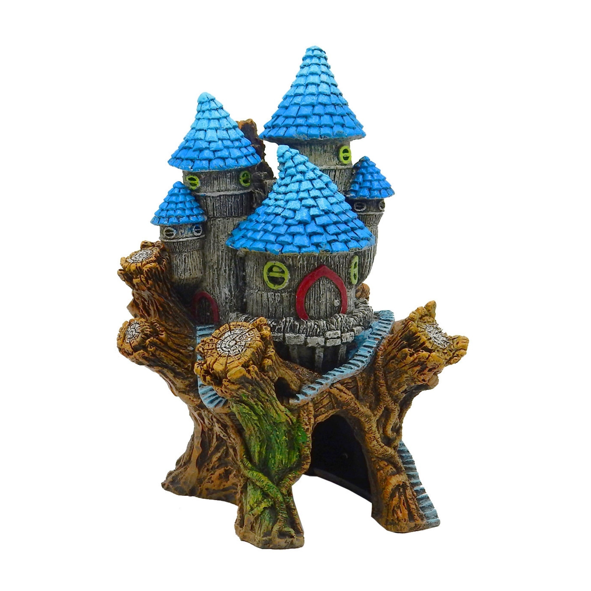 Blue Ribbon Pet Products Exotic Environments Fantasy Treehouse Hideaway Aquarium Ornament Small