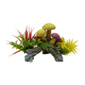 Blue Ribbon Pet Products Exotic Environments Mushroom Hideaway w/Plants Aquarium Ornament Small