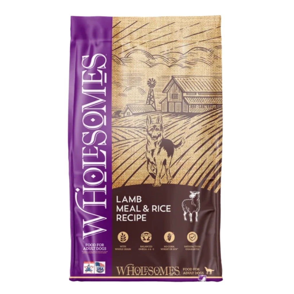 Wholesomes Dry Dog Food Lamb Meal & Rice 40lb