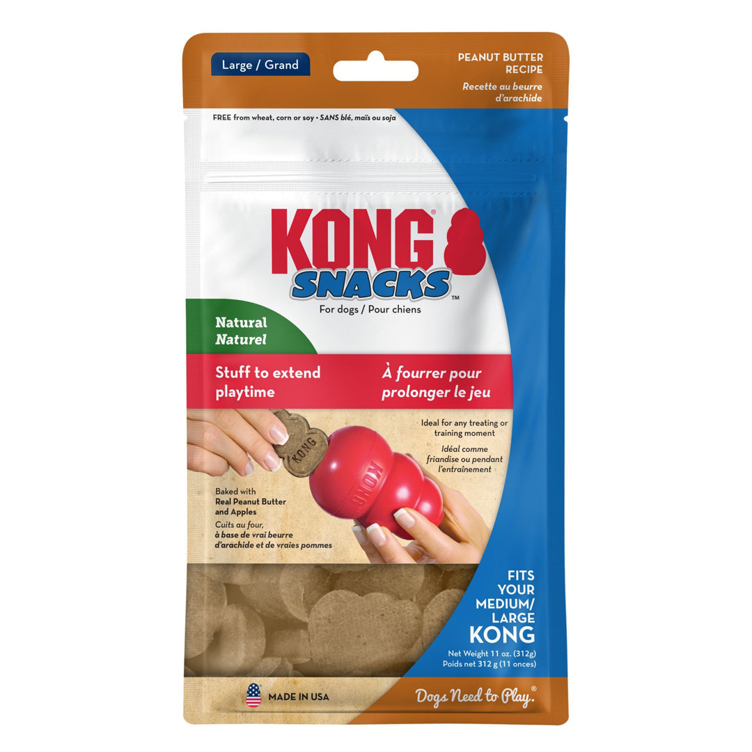 KONG Stuff'N Snacks Dog Treats Peanut Butter Large Between 30-65 lbs