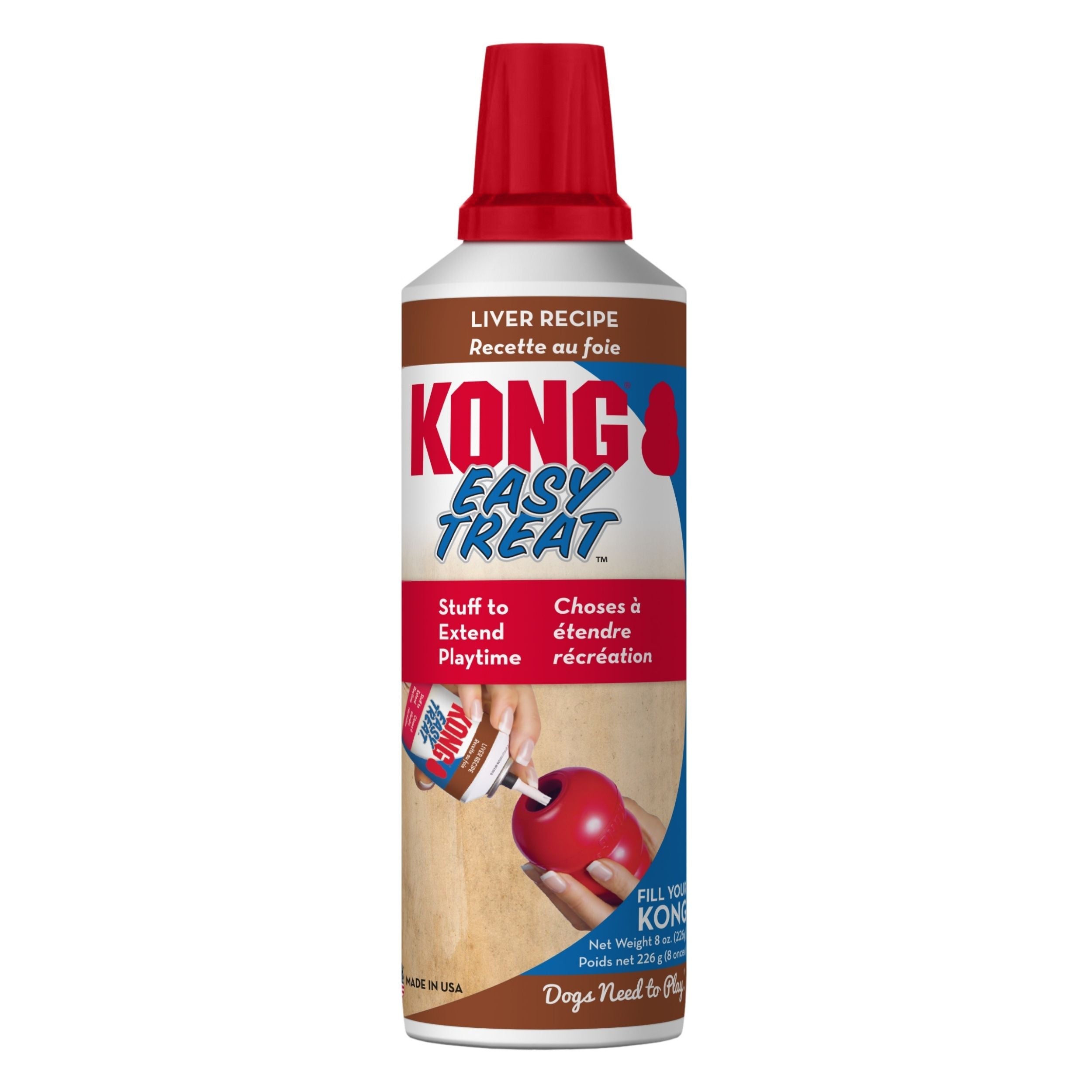 KONG Easy Treat Paste Dog Treat Chicken Liver 8 oz