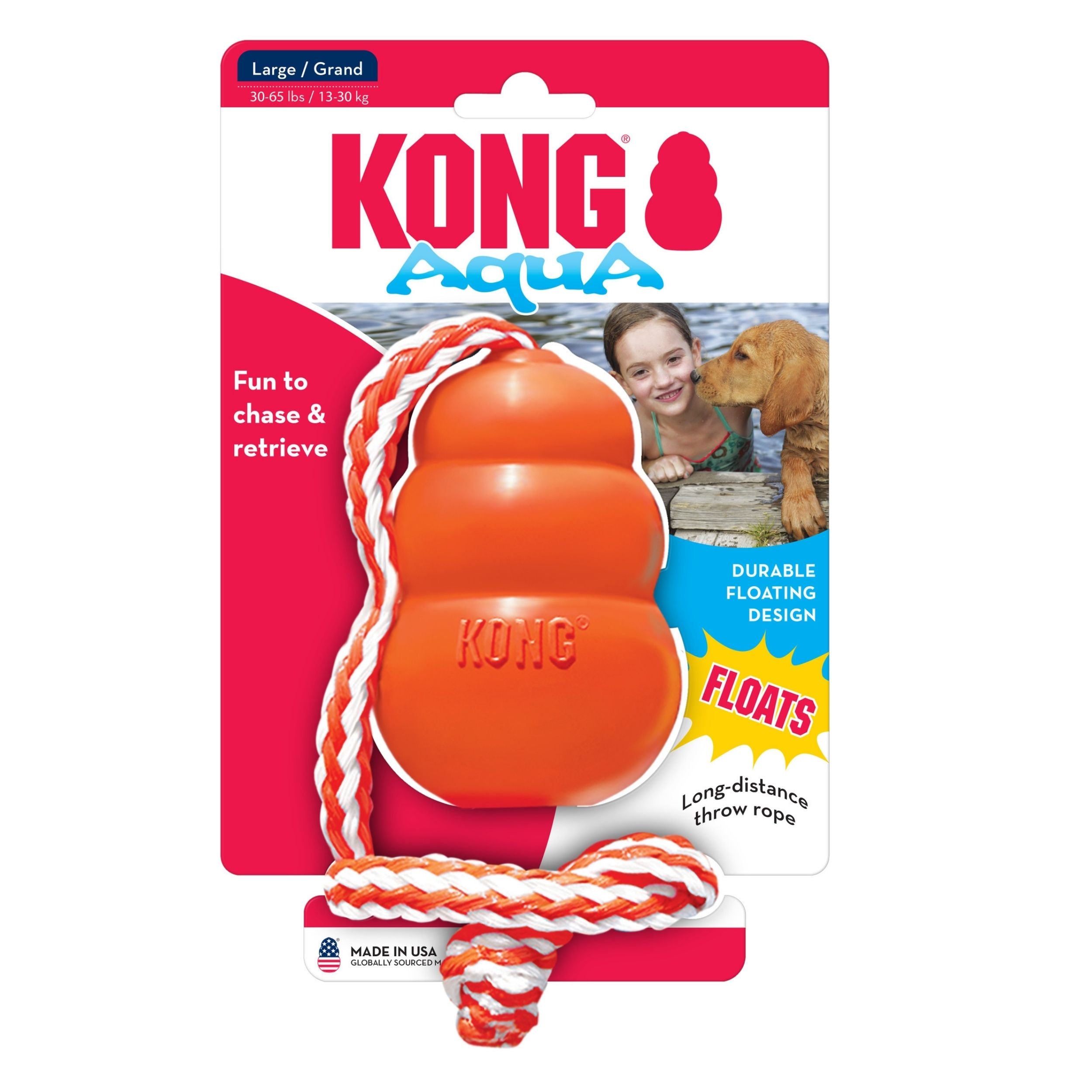 KONG Aqua Dog Toy Large Between 30-65 lbs