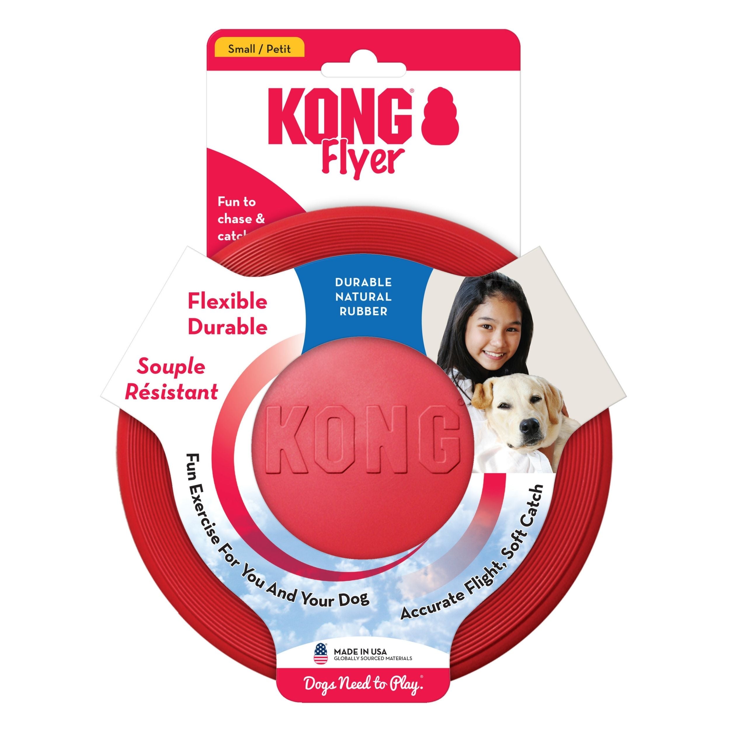KONG Flyer Dog Toy Red SM