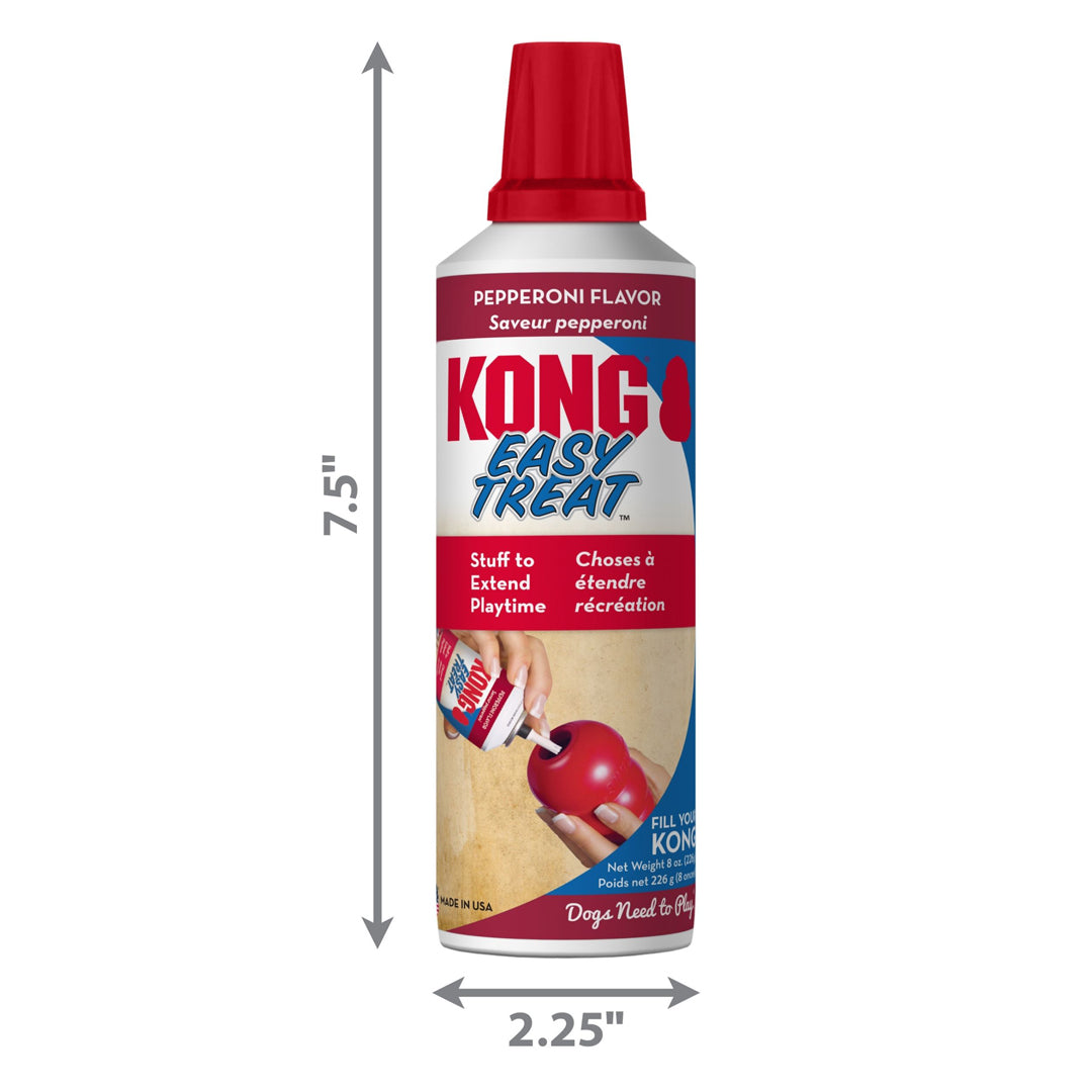 KONG Easy Treat Paste Dog Treat Pepperoni 8 oz