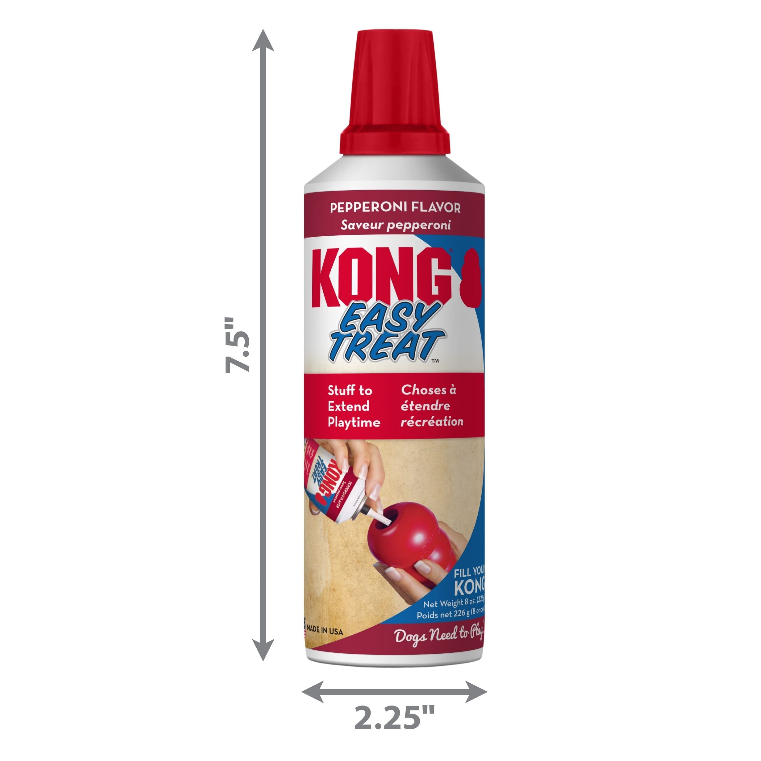KONG Easy Treat Paste Dog Treat Pepperoni 8 oz