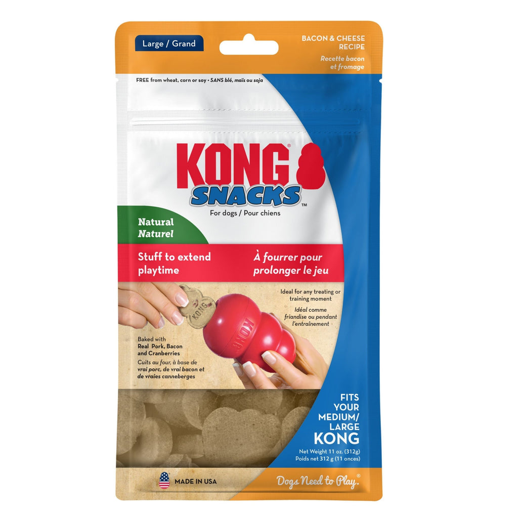 KONG Stuff'N Snacks Dog Treats Bacon & Cheese Large Between 30-65 lbs