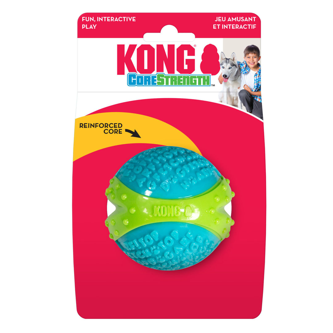 KONG Corestrength Dog Toy Ball Blue LG