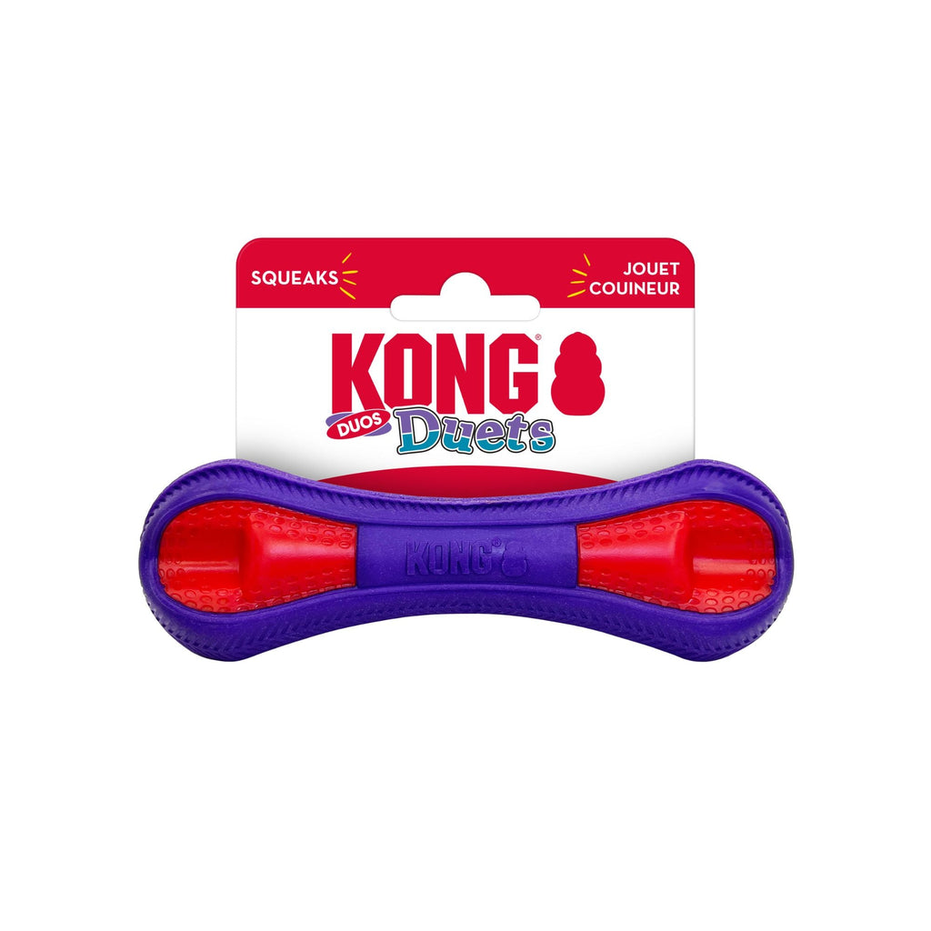 KONG Duets Duos Dog Toy Bone Small