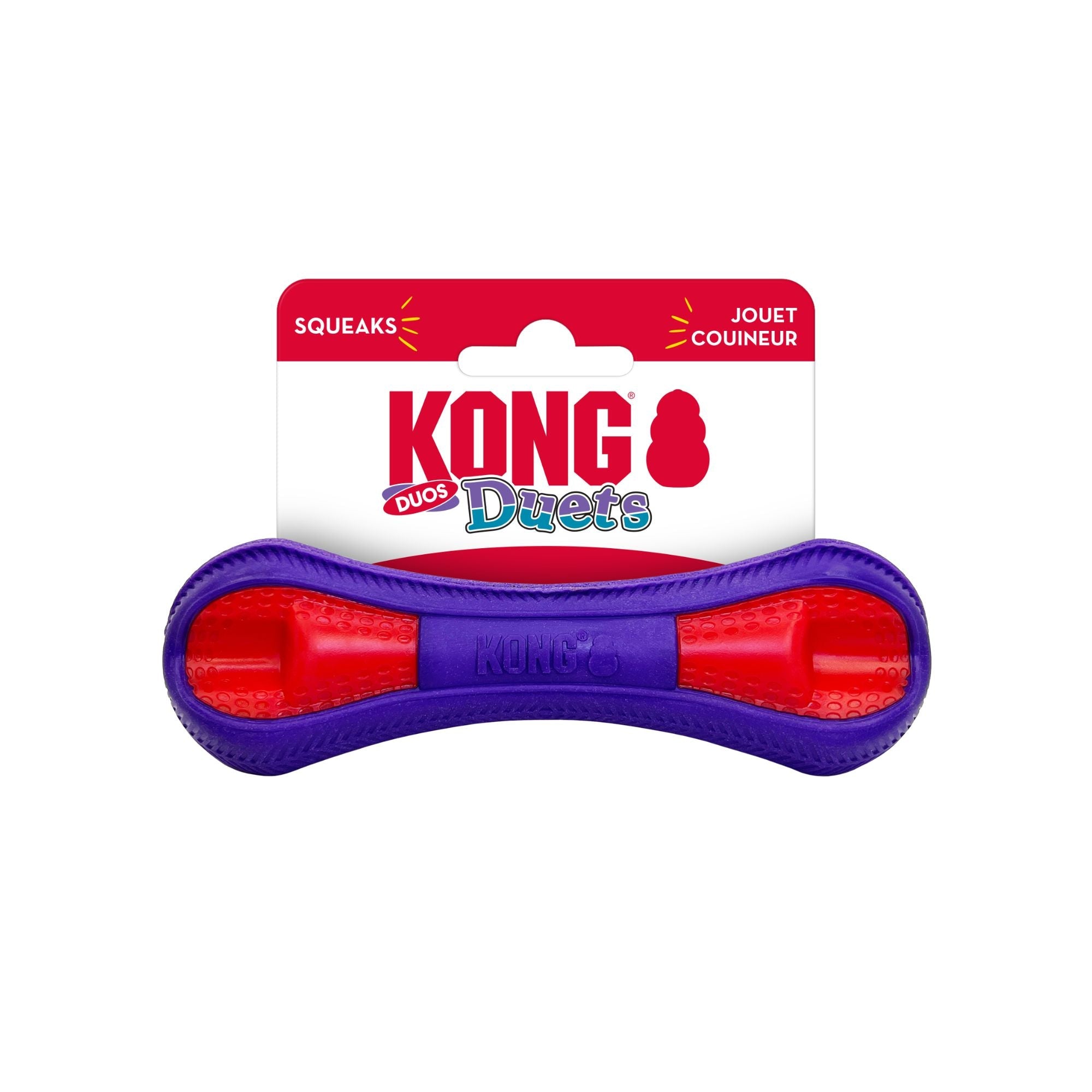 KONG Duets Duos Dog Toy Bone Small