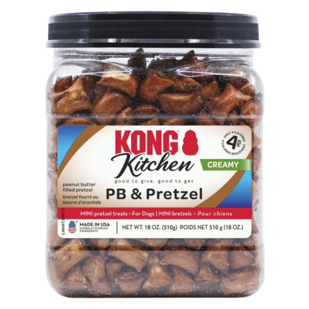 KONG Kitchen Creamy PB & Pretzel Dog Treats PB & Pretzel 18 oz