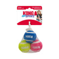 KONG Sport Softies Balls Dog Toy Assorted Color Small, 3 pk