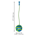 KONG Bunji High-Viz Ball Dog Toy Assorted Color Large