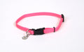 Coastal Li'l Pals Adjustable Nylon Dog Collar Neon Pink 5/16X8-12in