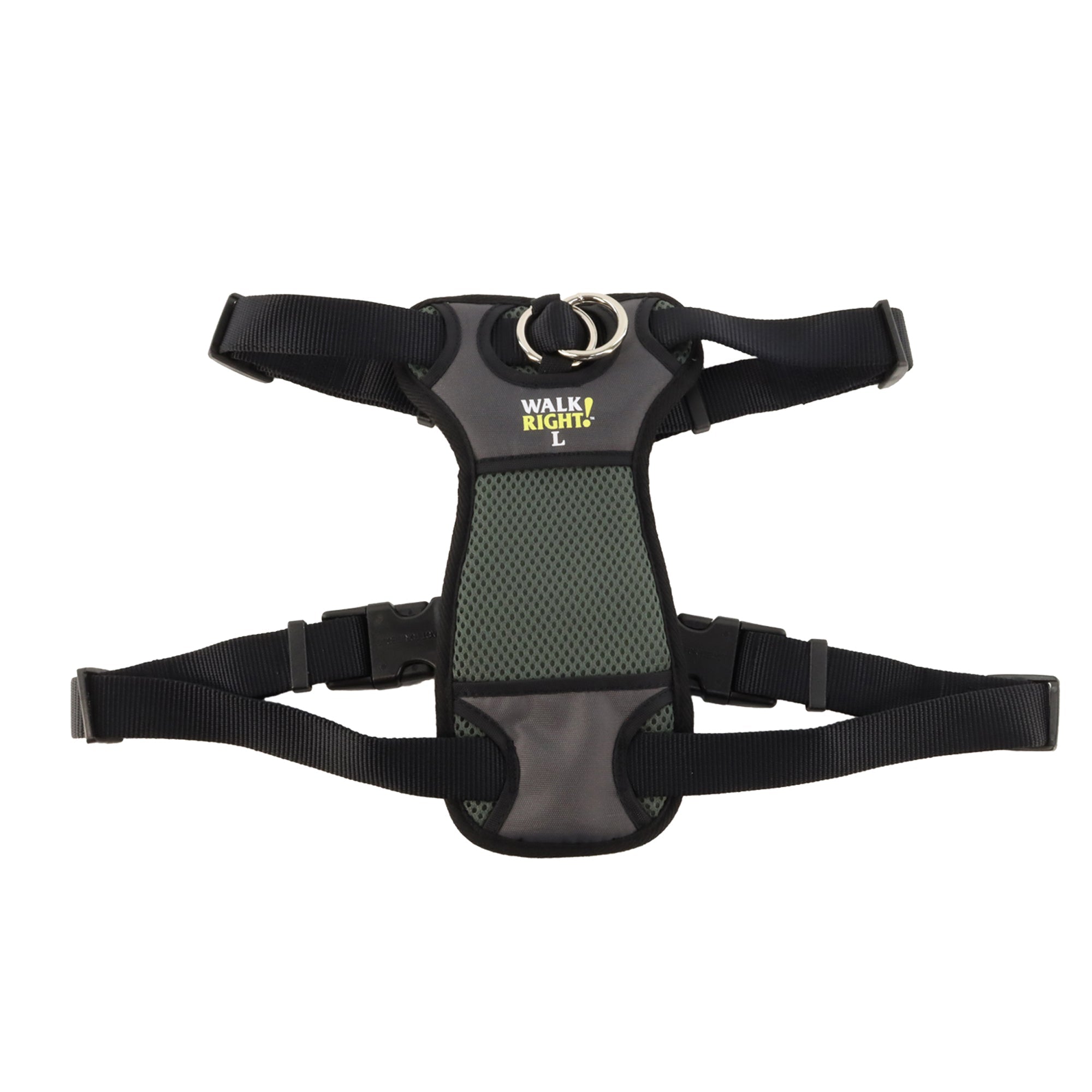 Walk Right FrontConnect Padded Dog Harness Black, 1ea/LG, 2638 in