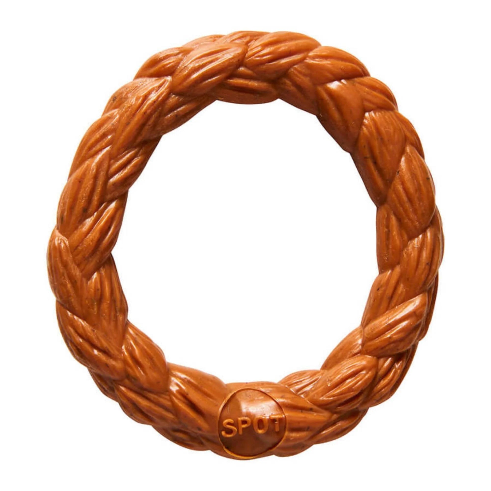 Bam-Bone Braid Ring Dog Toy Hickory 5 in