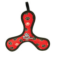 Tuffy Jr Boomerang Durable Dog Toy Red Paw, 1ea/8 in