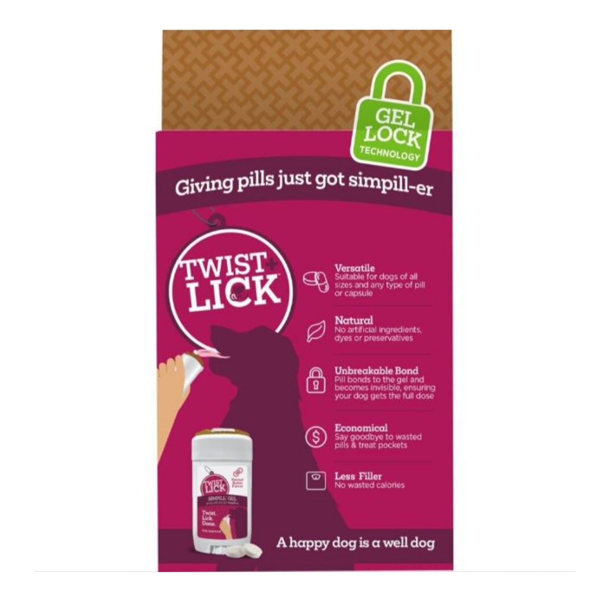 Vetality Twist & Lick Simpill Peanut Butter 2.3oz.