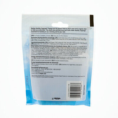 Kaytee Healthy Toppings, Papaya 1ea/2.5 oz