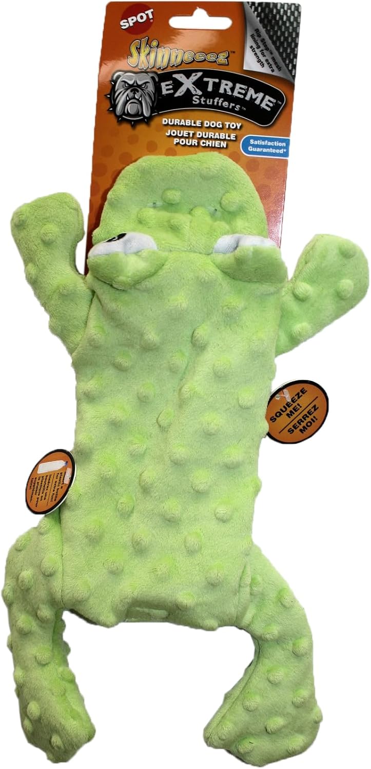 Skinneeez Extreme Dog Toy Stuffer Frog 1ea/14 in