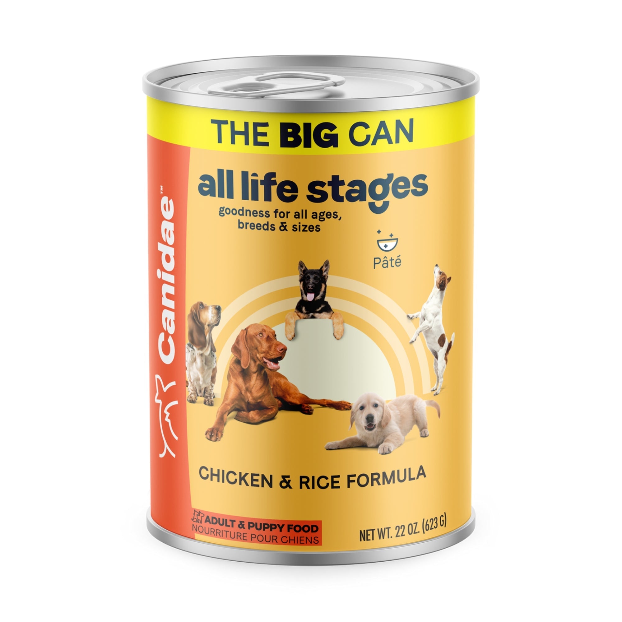 CANIDAE All Life Stages Canned Dog Food Chicken  Rice, 12ea/22 oz